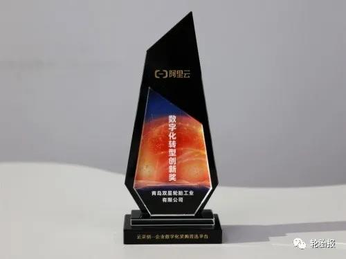 雙星輪胎榮獲阿里巴巴云采銷平臺“數字化轉型創新獎” 雙星輪胎榮獲阿里巴巴云采銷平臺“數字化轉型創新獎”